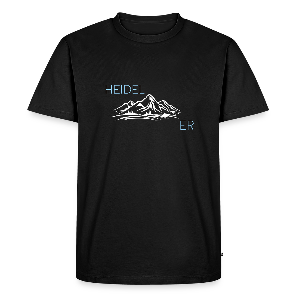 HERREN ORGANIC- HEIDEL(BERG)ER T-SHIRT DARK - Schwarz