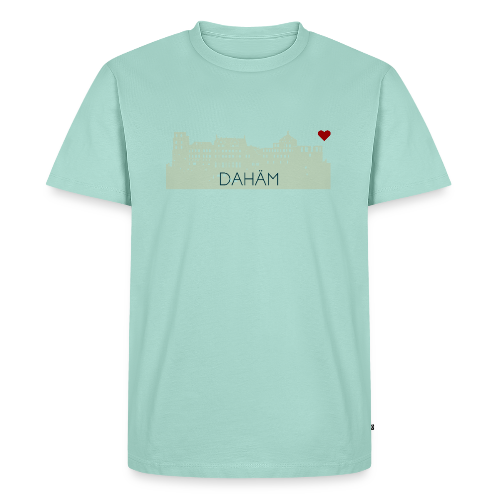 HERREN ORGANIC SHIRT - HEIDELBERGER SCHLOSS DAHÄM TRANSPARENT - Mint