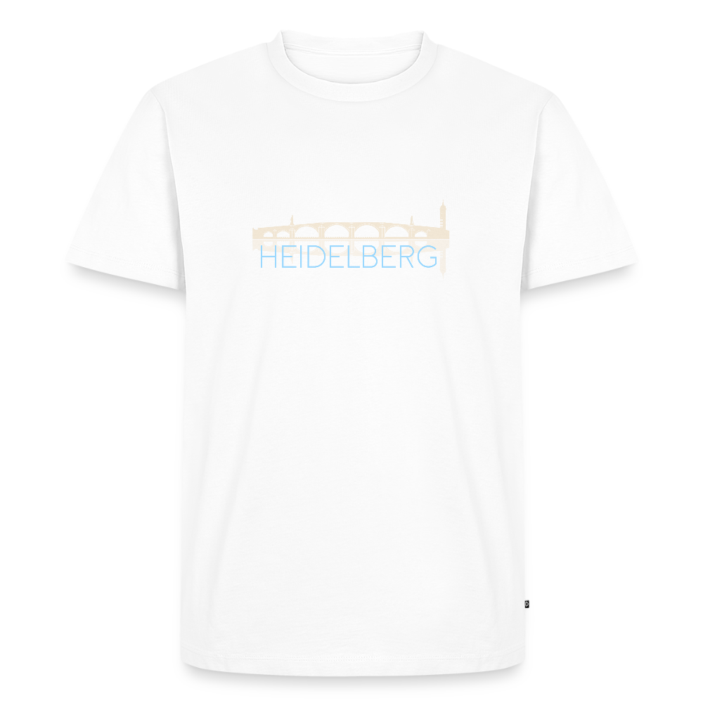 HERREN ORGANIC SHIRT - ALTE BRÜCKE HEIDELBERG DARK - Weiß