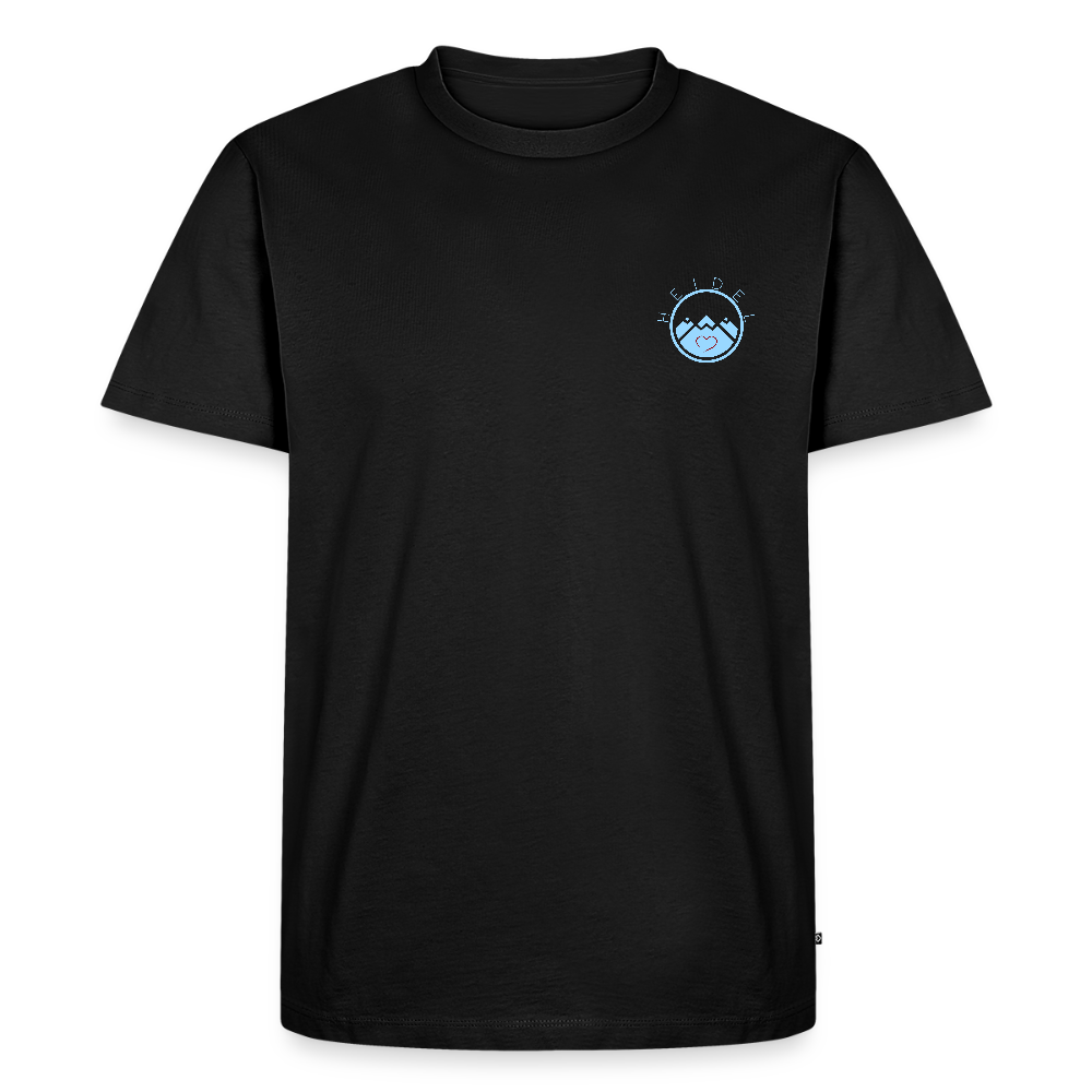 HERREN ORGANIC SHIRT - HEIDELBERGER SCHLOSS (DESIGN HINTEN) DARK - Schwarz