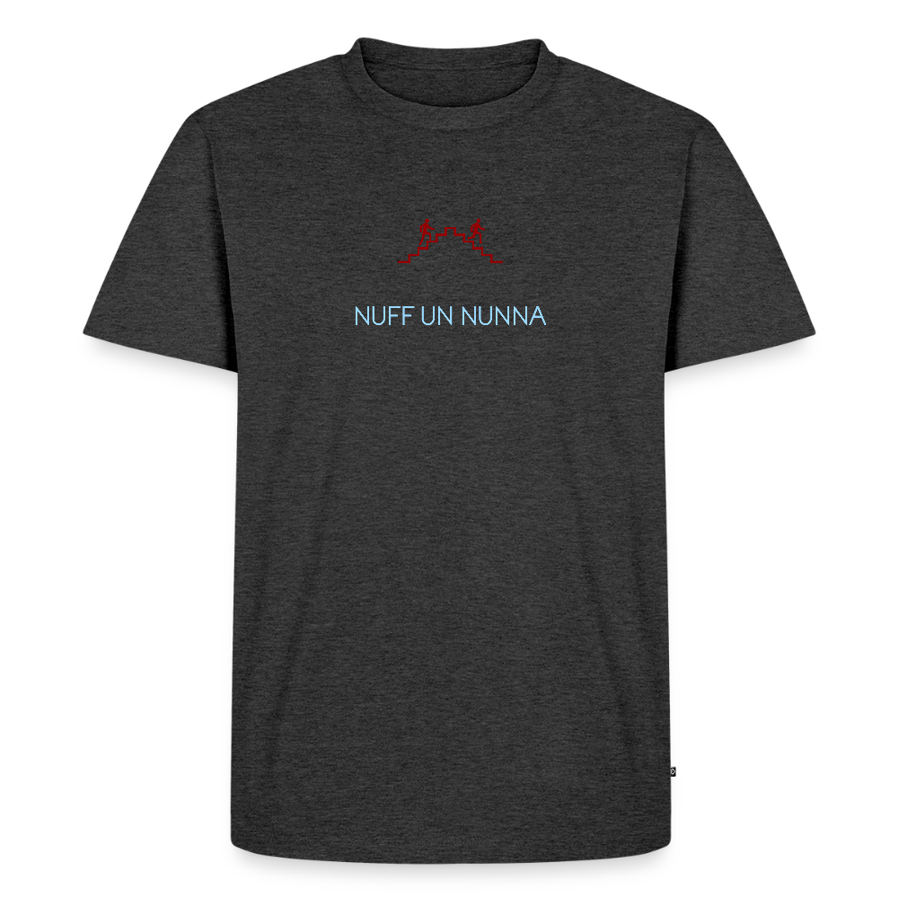 HERREN ORGANIC SHIRT - NUFF UN NUNNA DARK - Anthrazit meliert