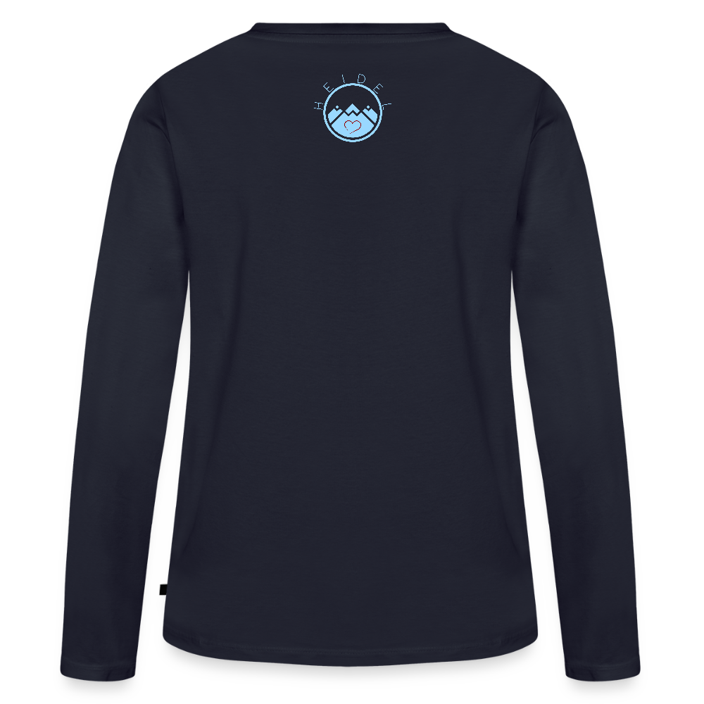 DAMEN ORGANIC LANGARM-SHIRT - ALTE BRÜCKE DAHÄM DARK - Navy