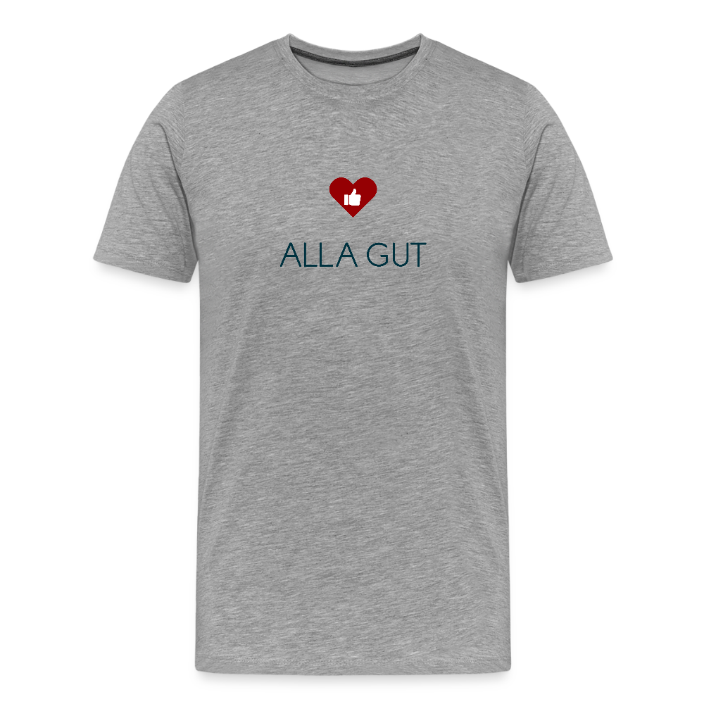 HERREN ORGANIC SHIRT - ALLA GUT TRANSPARENT - Grau meliert