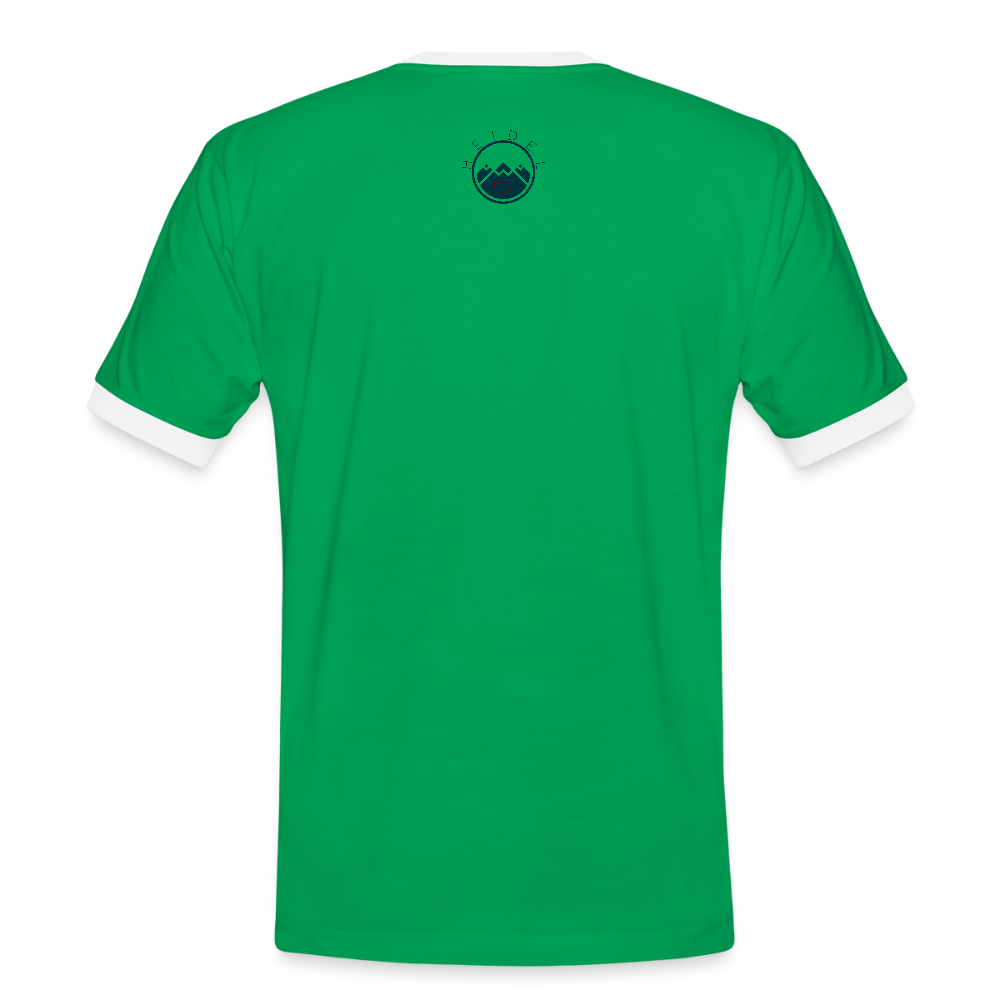HERREN KONTRAST SHIRT - NUFF UN NUNNA TRANSPARENT - Kelly Green/Weiß