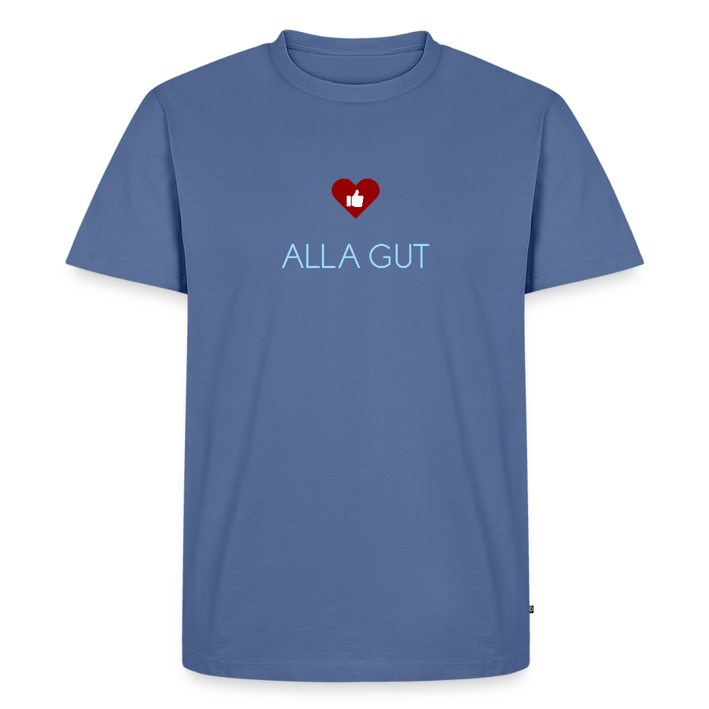 HERREN ORGANIC SHIRT - ALLA GUT DARK - Taubenblau