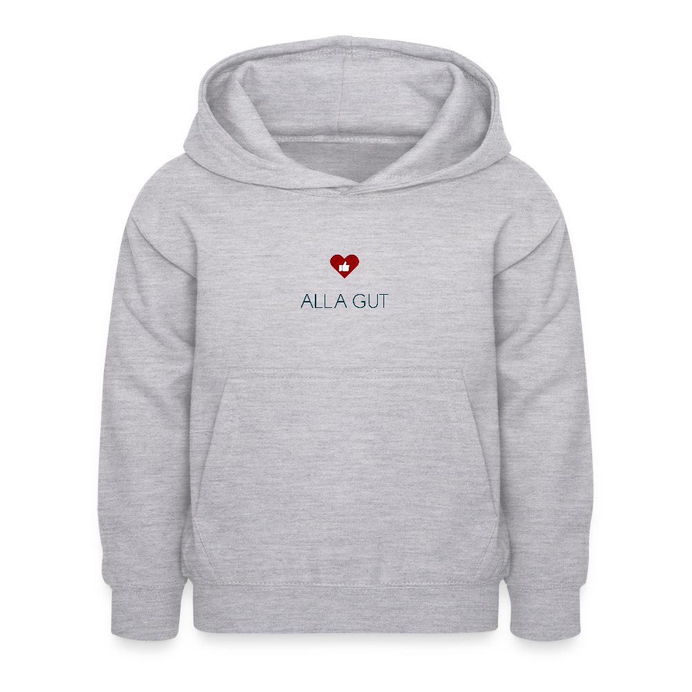 KINDER PREMIUM HOODIE - ALLA GUT TRANSPARENT - Hellgrau meliert