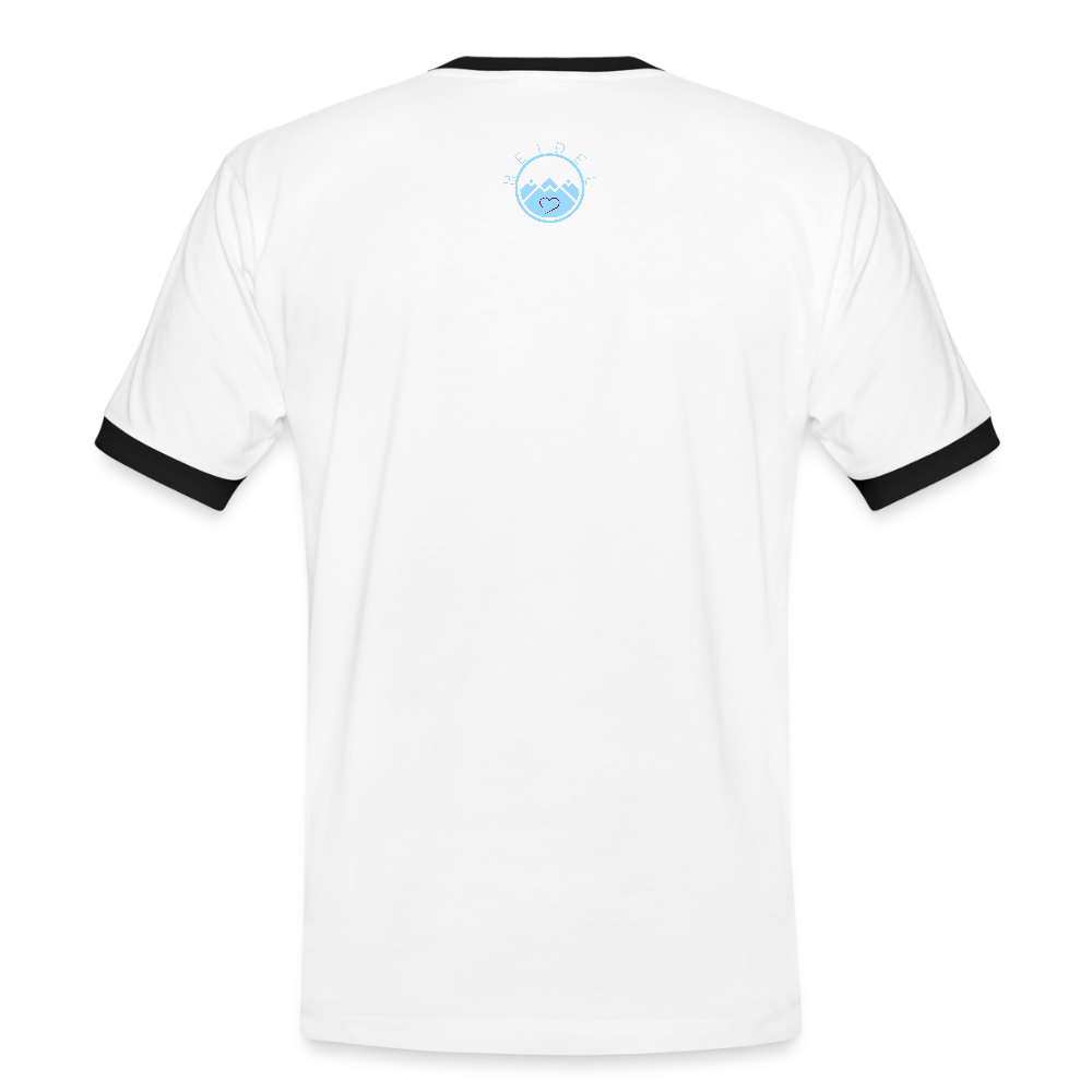 HERREN KONTRAST SHIRT - NUFF UN NUNNA DARK - Weiß/Schwarz