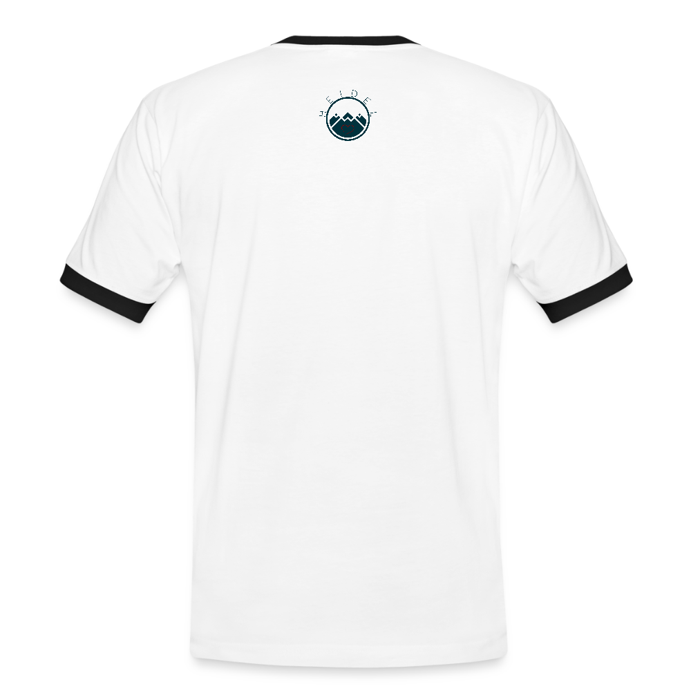 HERREN KONTRAST SHIRT - NUFF UN NUNNA TRANSPARENT - Weiß/Schwarz