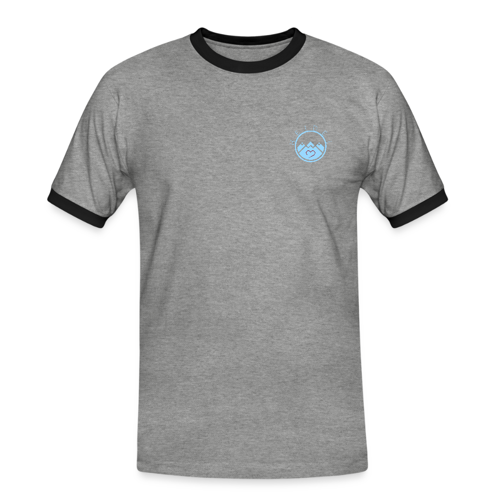 HERREN KONTRAST SHIRT - IN NEINE UFF DA ZEIL RUGBY DARK - Grau meliert/Schwarz