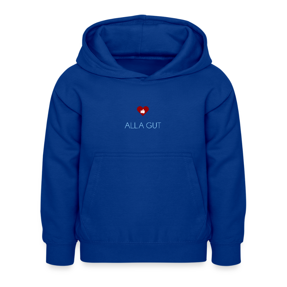 KINDER PREMIUM HOODIE - ALLA GUT DARK - Royalblau