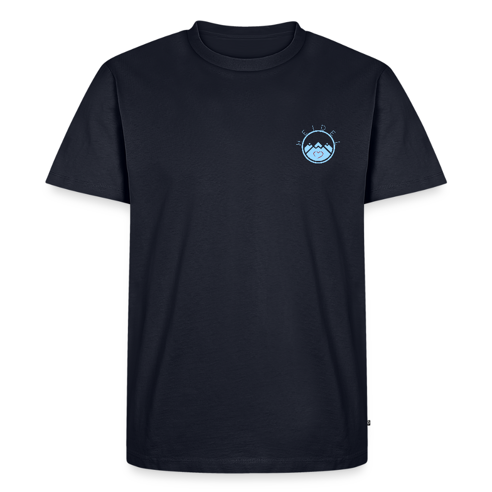 HERREN ORGANIC SHIRT - HEIDELBERGER SCHLOSS (DESIGN HINTEN) DARK - Navy