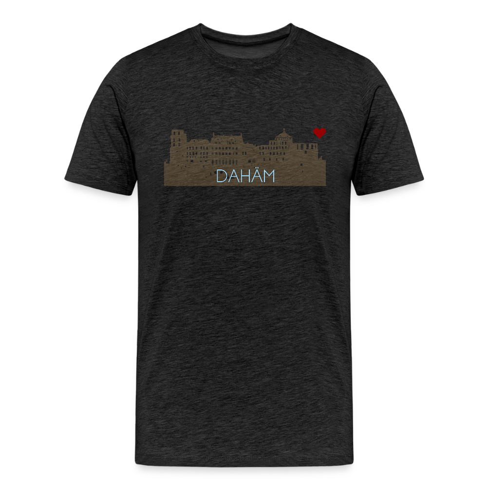 HERREN ORGANIC SHIRT - HEIDELBERGER SCHLOSS DAHÄM DARK - Anthrazit