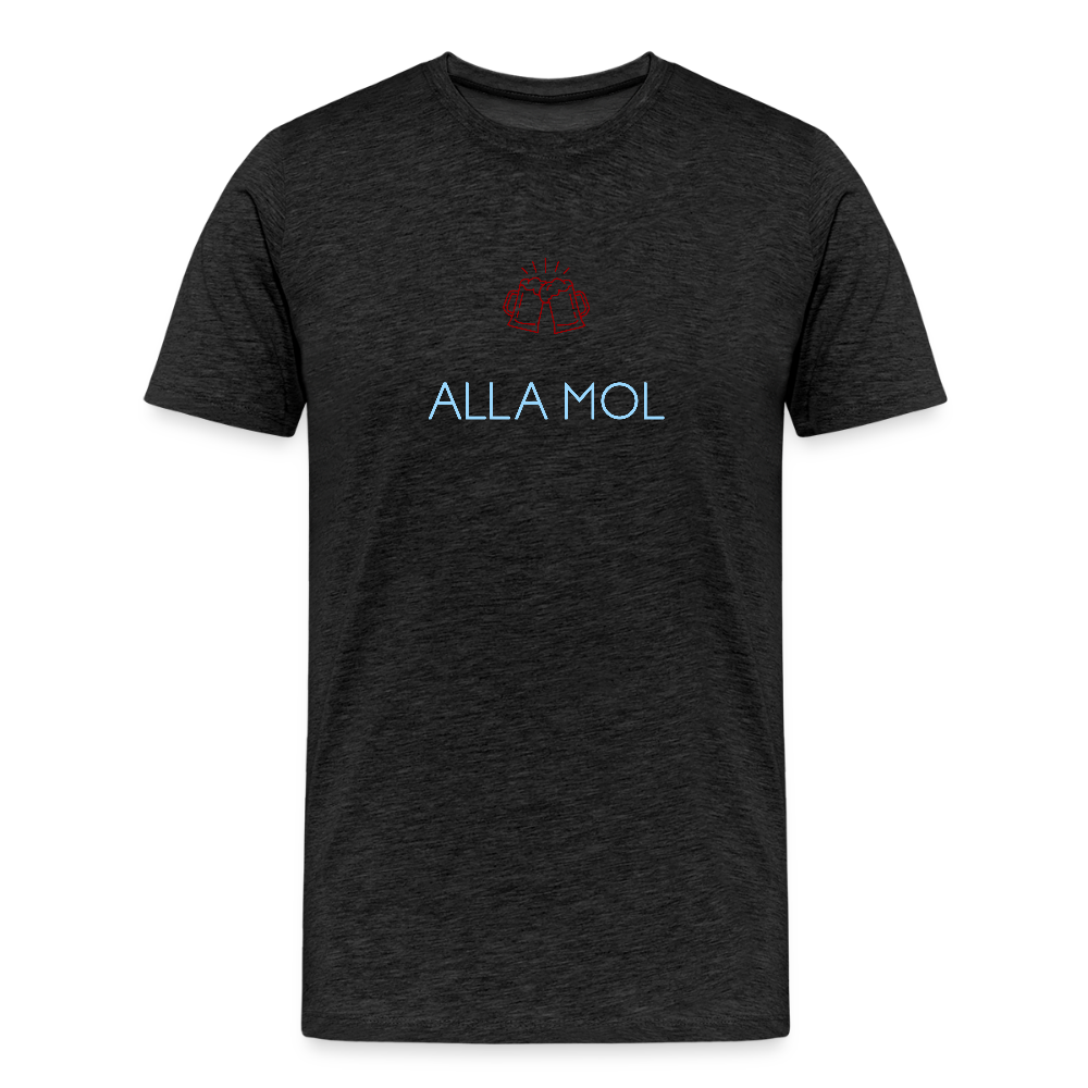 HERREN ORGANIC SHIRT - ALLA MOL DARK - Anthrazit