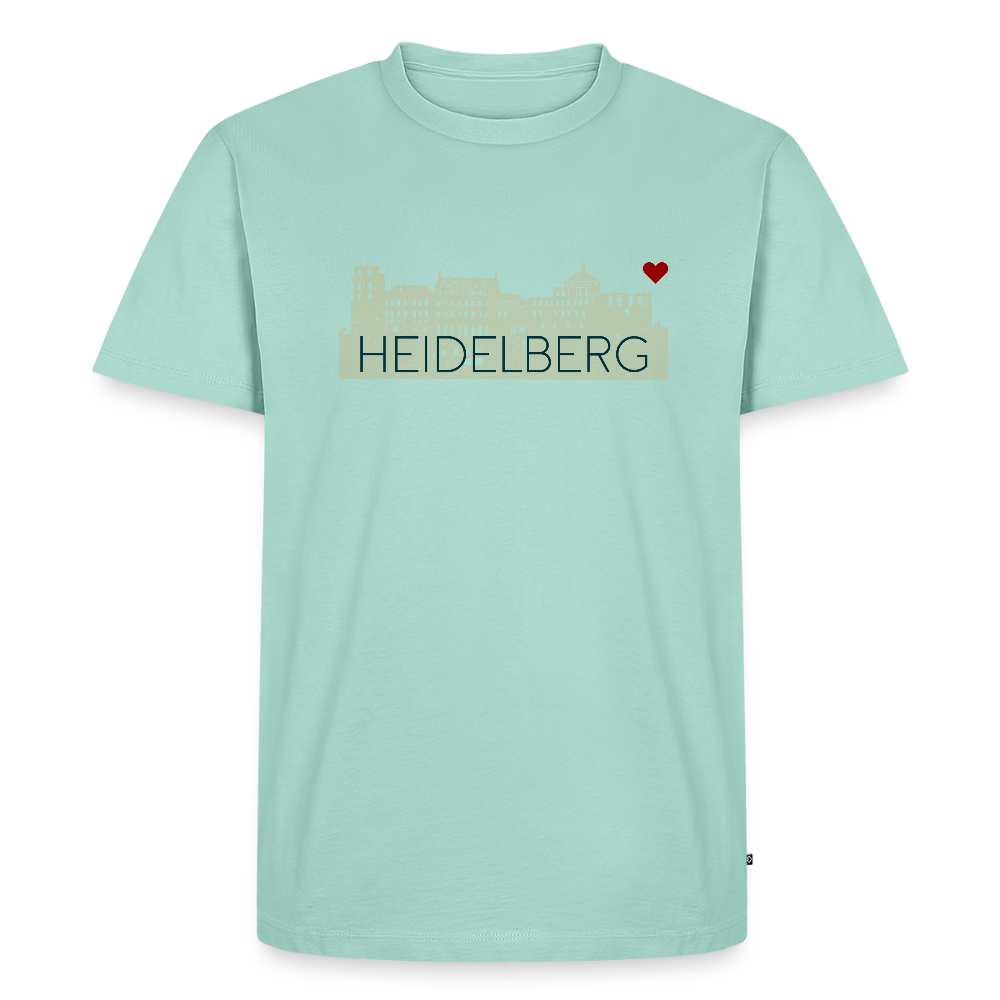 HERREN ORGANIC - HEIDELBERGER SCHLOSS T-SHIRT TRANSPARENT - Mint