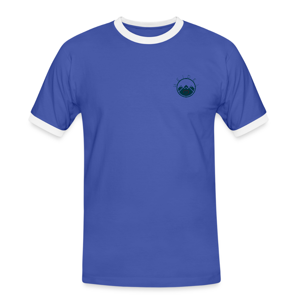 HERREN KONTRAST SHIRT - IN NEINE UFF DA ZEIL RUGBY TRANSPARENT - Blau/Weiß