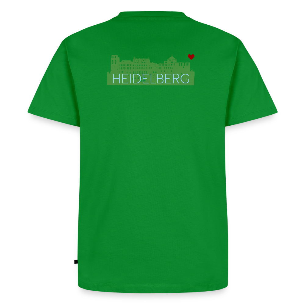 HERREN ORGANIC SHIRT - HEIDELBERGER SCHLOSS (DESIGN HINTEN) DARK - Grün