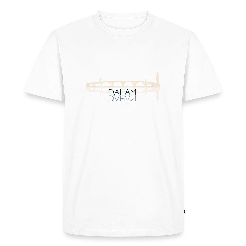 HERREN ORGANIC SHIRT - ALTE BRÜCKE DAHÄM TRANSPARENT - Weiß