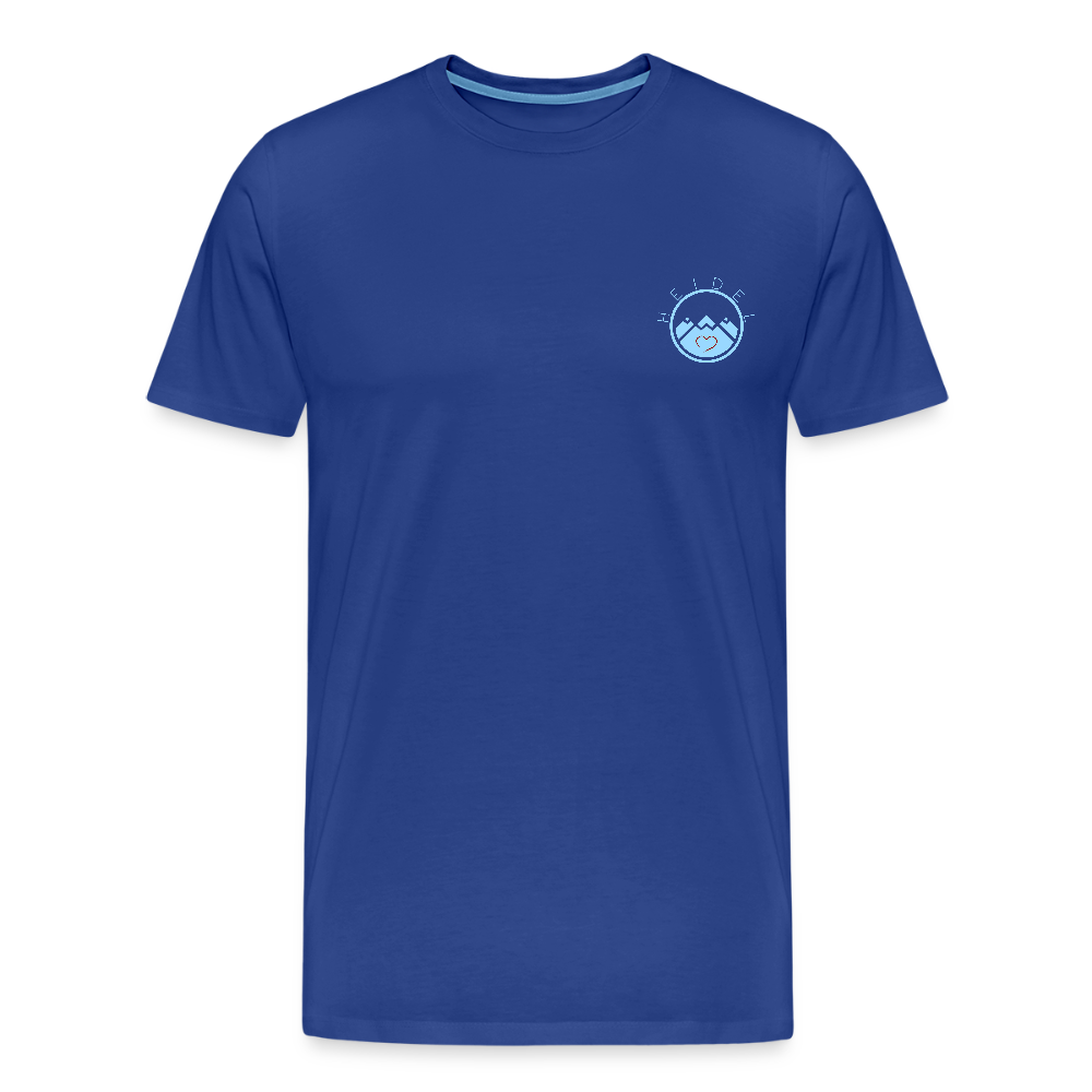 HERREN ORGANIC SHIRT - HEIDELBERGER SCHLOSS (DESIGN HINTEN) DARK - Königsblau