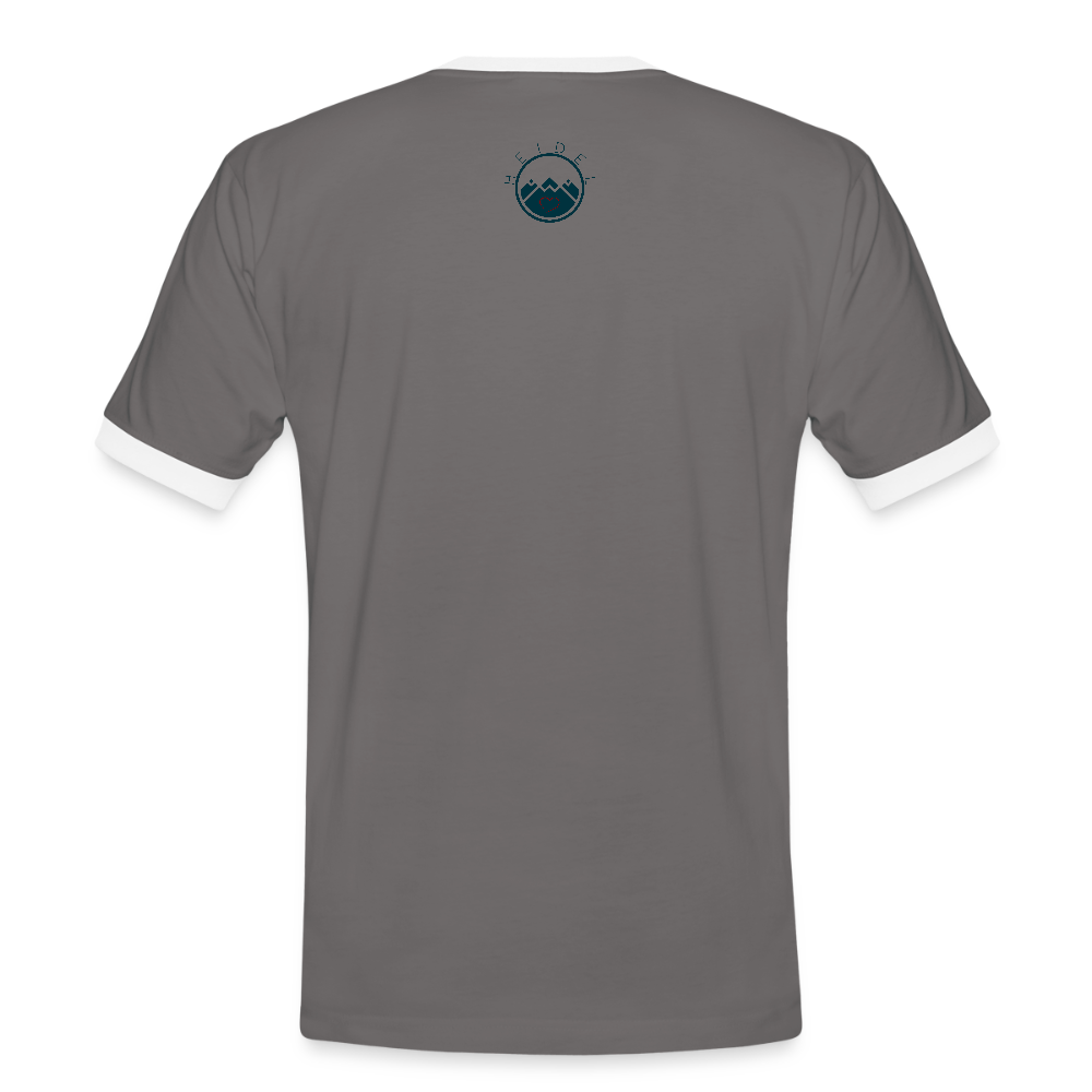 HERREN KONTRAST SHIRT - NUFF UN NUNNA TRANSPARENT - Dunkelgrau/Weiß