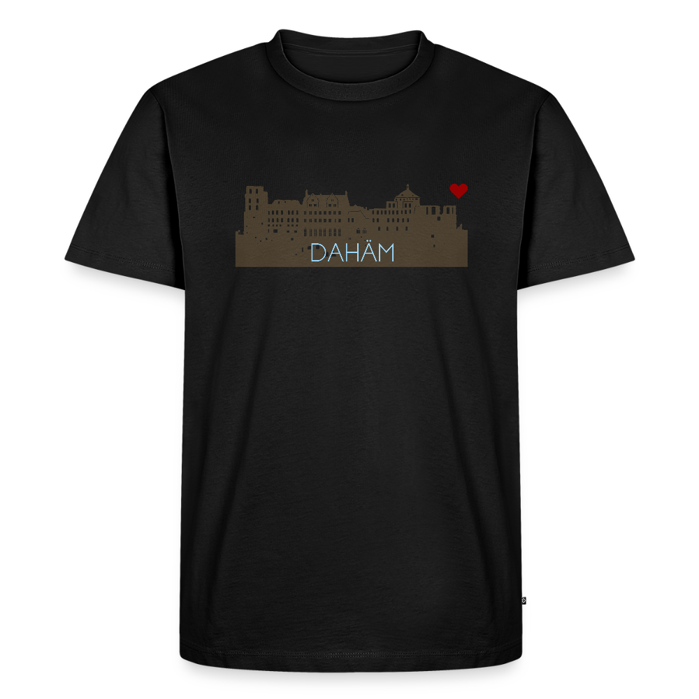HERREN ORGANIC SHIRT - HEIDELBERGER SCHLOSS DAHÄM DARK - Schwarz