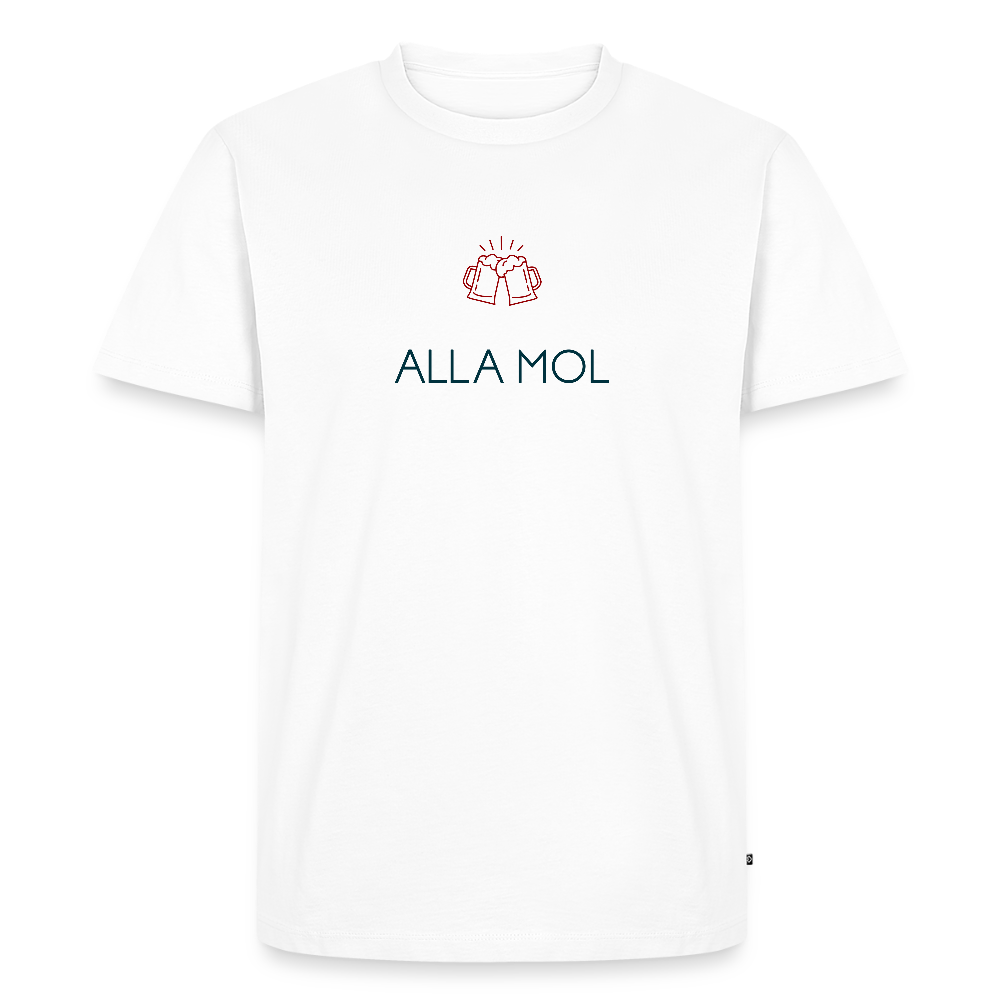 HERREN ORGANIC SHIRT - ALLA MOL TRANSPARENT - Weiß