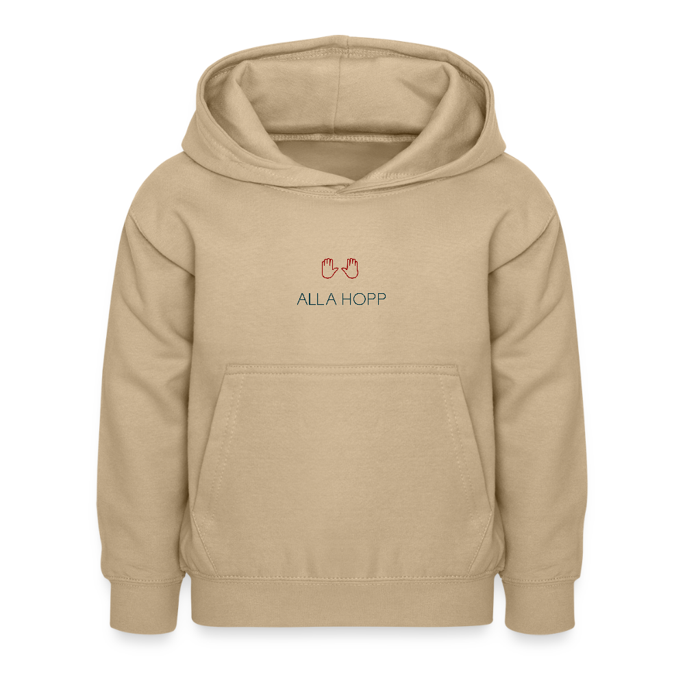KINDER PREMIUM HOODIE - ALLA HOPP TRANSPARENT - Sand