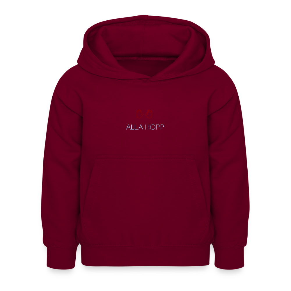 KINDER PREMIUM HOODIE - ALLA HOPP DARK - Bordeaux