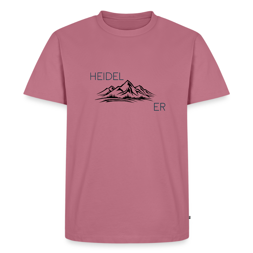 HERREN ORGANIC-SHIRT HEIDEL(BERG)ER TRANSPARENT - Mauve