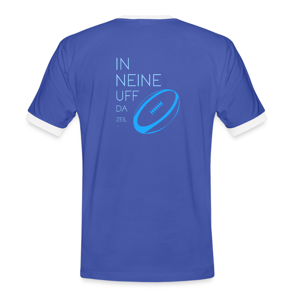 HERREN KONTRAST SHIRT - IN NEINE UFF DA ZEIL RUGBY DARK - Blau/Weiß