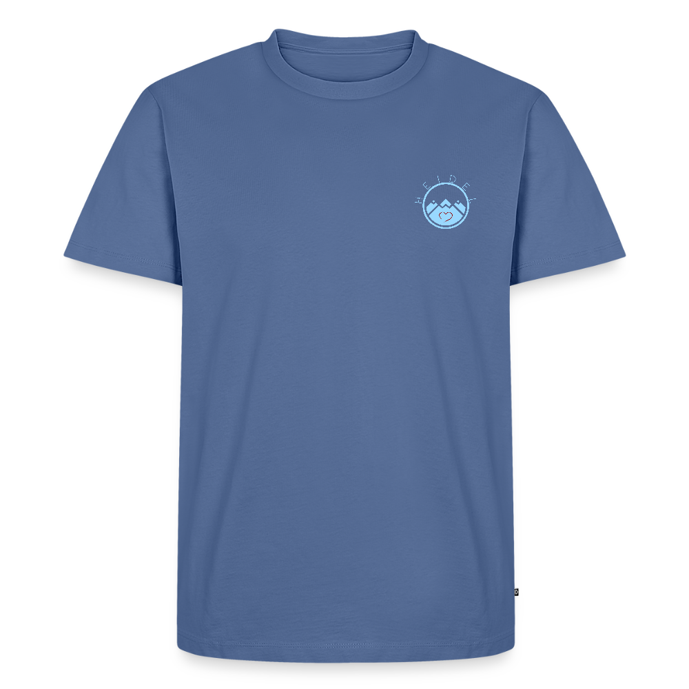 HERREN ORGANIC SHIRT - HEIDELBERGER SCHLOSS (DESIGN HINTEN) DARK - Taubenblau