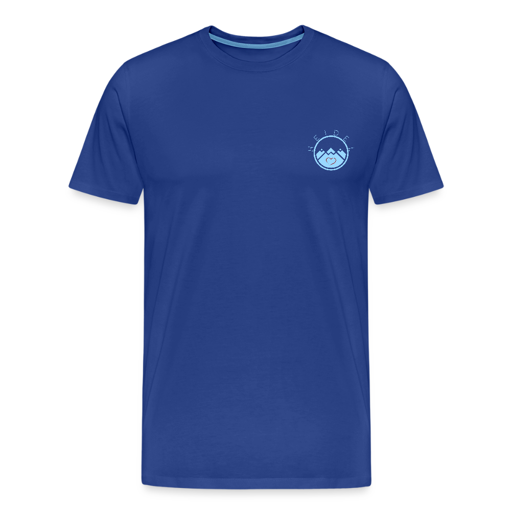 HERREN ORGANIC SHIRT - HEIDELBERGER SCHLOSS DAHÄM (DESIGN HINTEN) DARK - Königsblau
