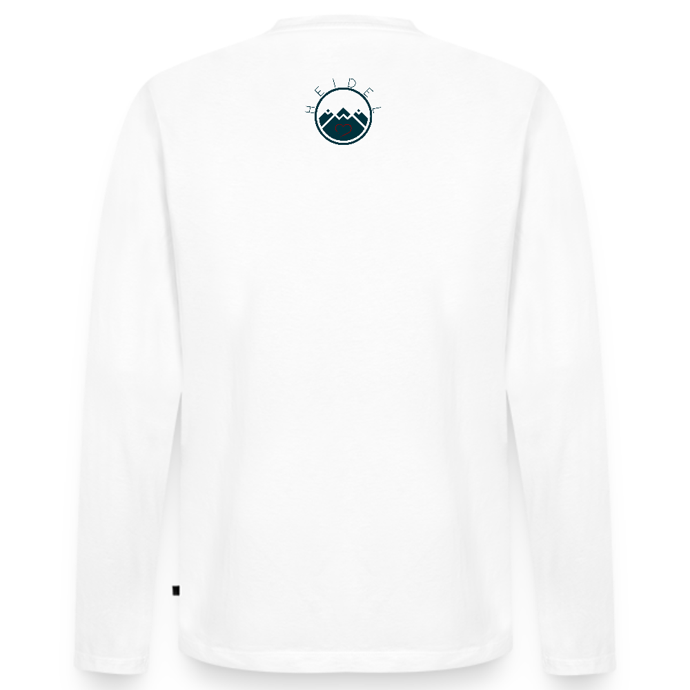 HERREN ORGANIC LANGARM-SHIRT - HEIDELBERGER SCHLOSS DAHÄM TRANSPARENT - Weiß