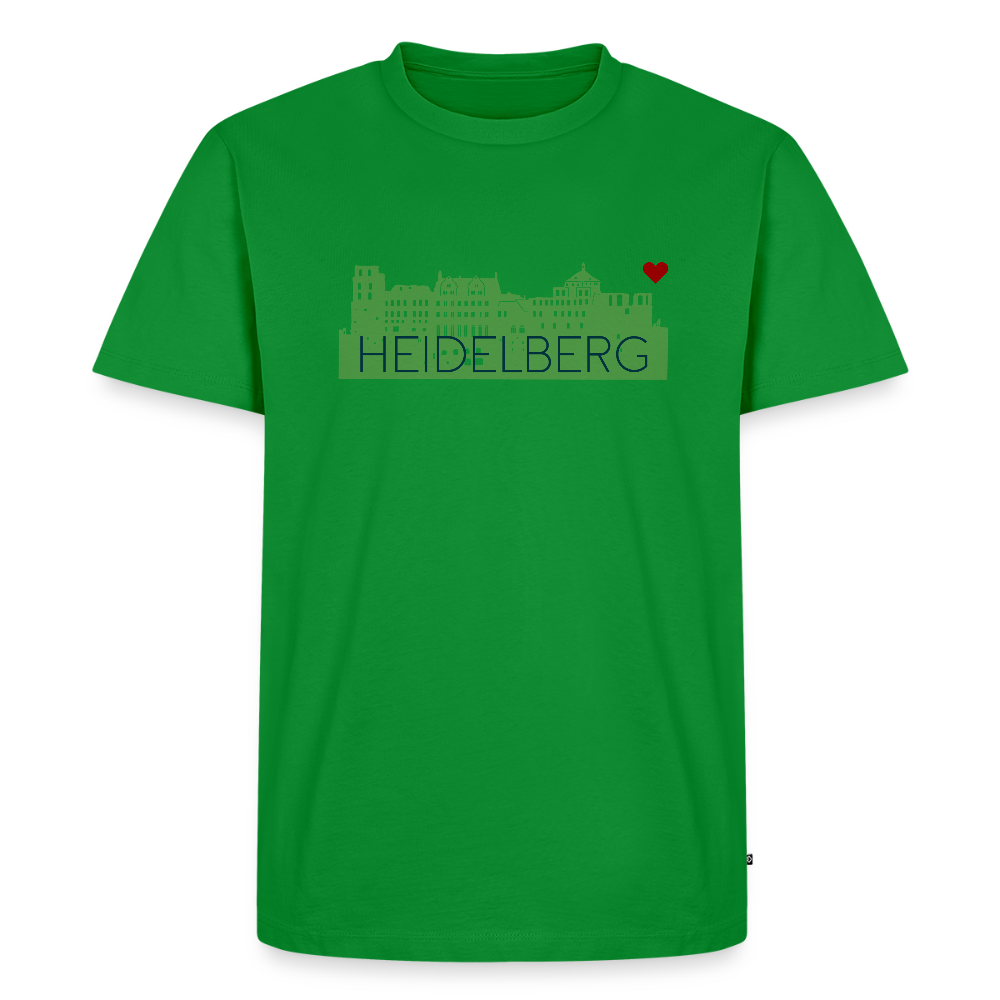 HERREN ORGANIC - HEIDELBERGER SCHLOSS T-SHIRT TRANSPARENT - Grün