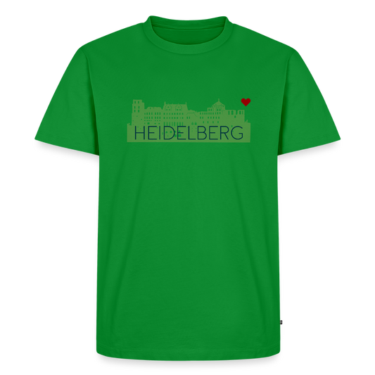 HERREN ORGANIC - HEIDELBERGER SCHLOSS T-SHIRT TRANSPARENT - Grün