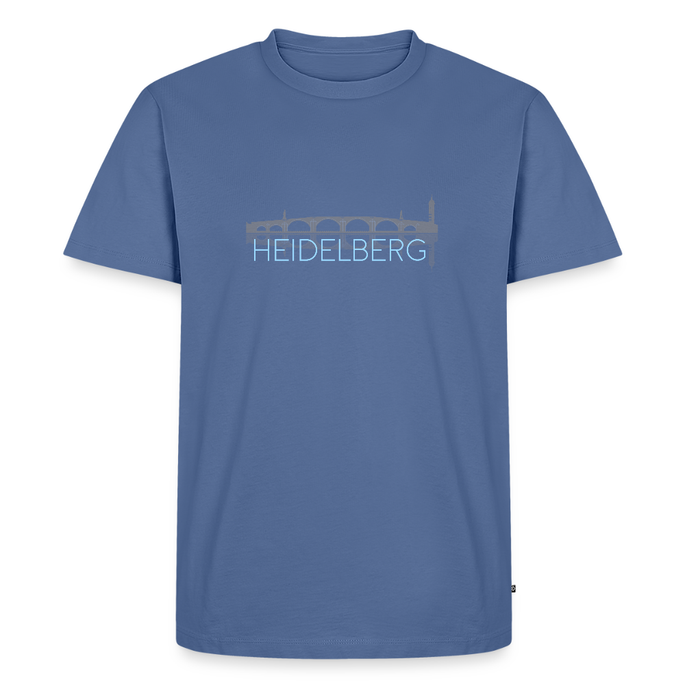 HERREN ORGANIC SHIRT - ALTE BRÜCKE HEIDELBERG DARK - Taubenblau