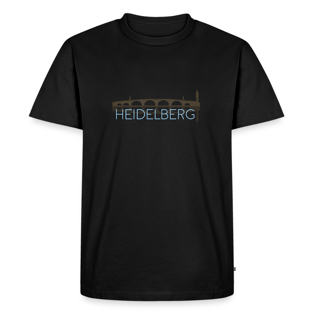 HERREN ORGANIC SHIRT - ALTE BRÜCKE HEIDELBERG DARK - Schwarz