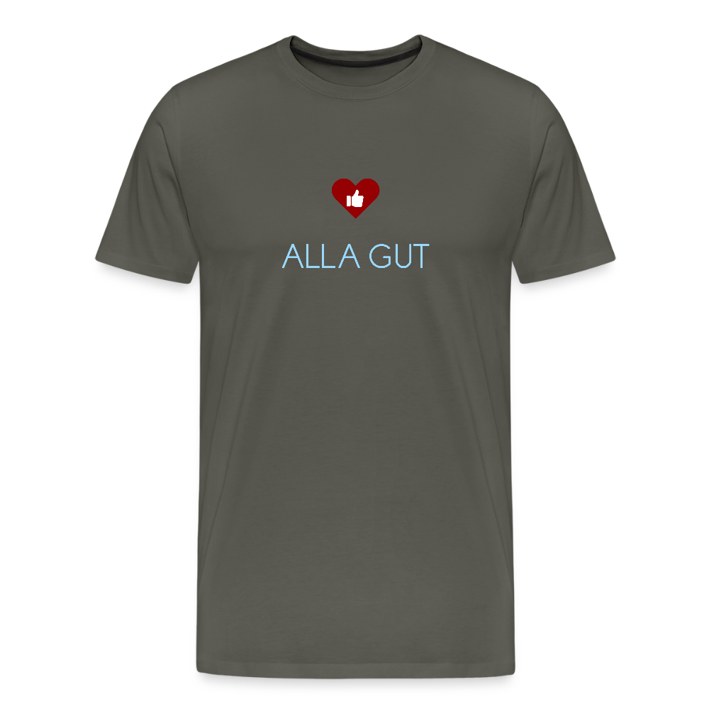 HERREN ORGANIC SHIRT - ALLA GUT DARK - Asphalt