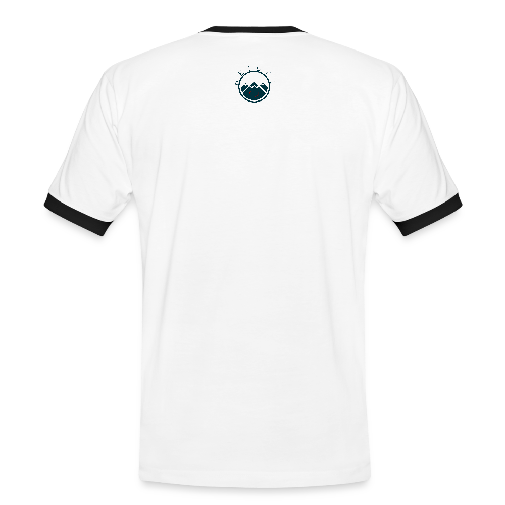 HERREN KONTRAST SHIRT- HEIDEL(BERG)ER TRANSPARENT - Weiß/Schwarz