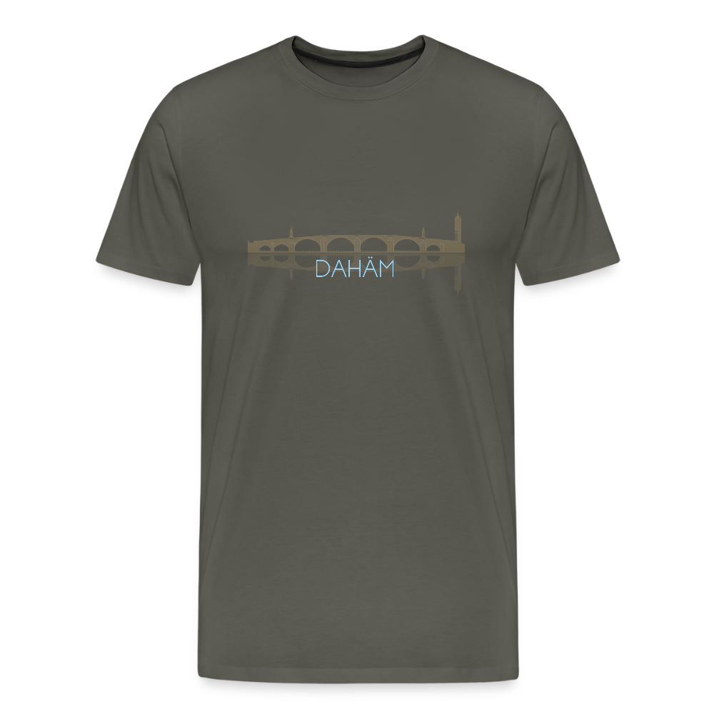 HERREN ORGANIC SHIRT - ALTE BRÜCKE DAHÄM DARK - Asphalt