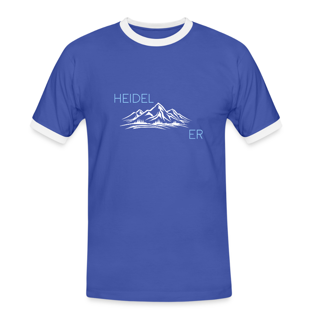 HERREN KONTRAST SHIRT- HEIDEL(BERG)ER DARK - Blau/Weiß