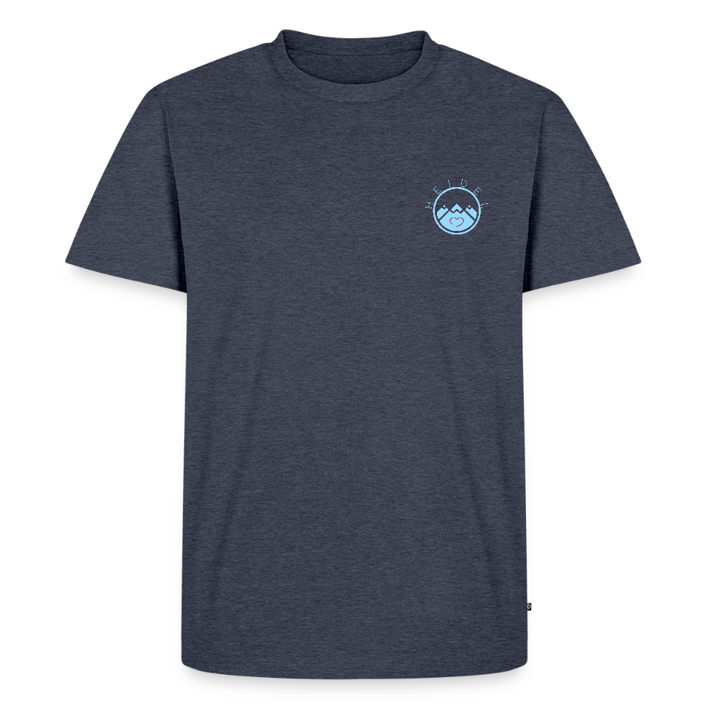 HERREN ORGANIC SHIRT - HEIDELBERGER SCHLOSS (DESIGN HINTEN) DARK - Jeansblau