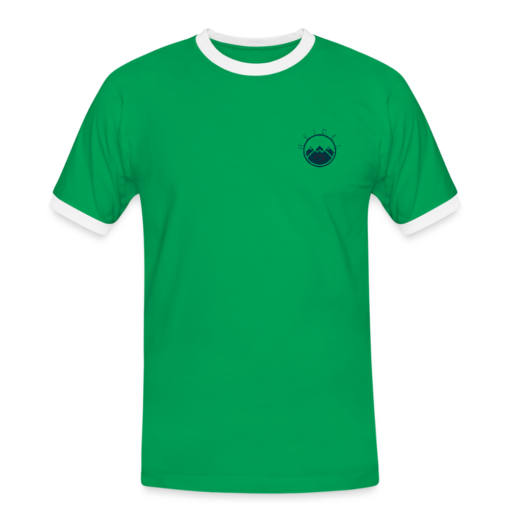 HERREN KONTRAST SHIRT - IN NEINE UFF DA ZEIL RUGBY TRANSPARENT - Kelly Green/Weiß