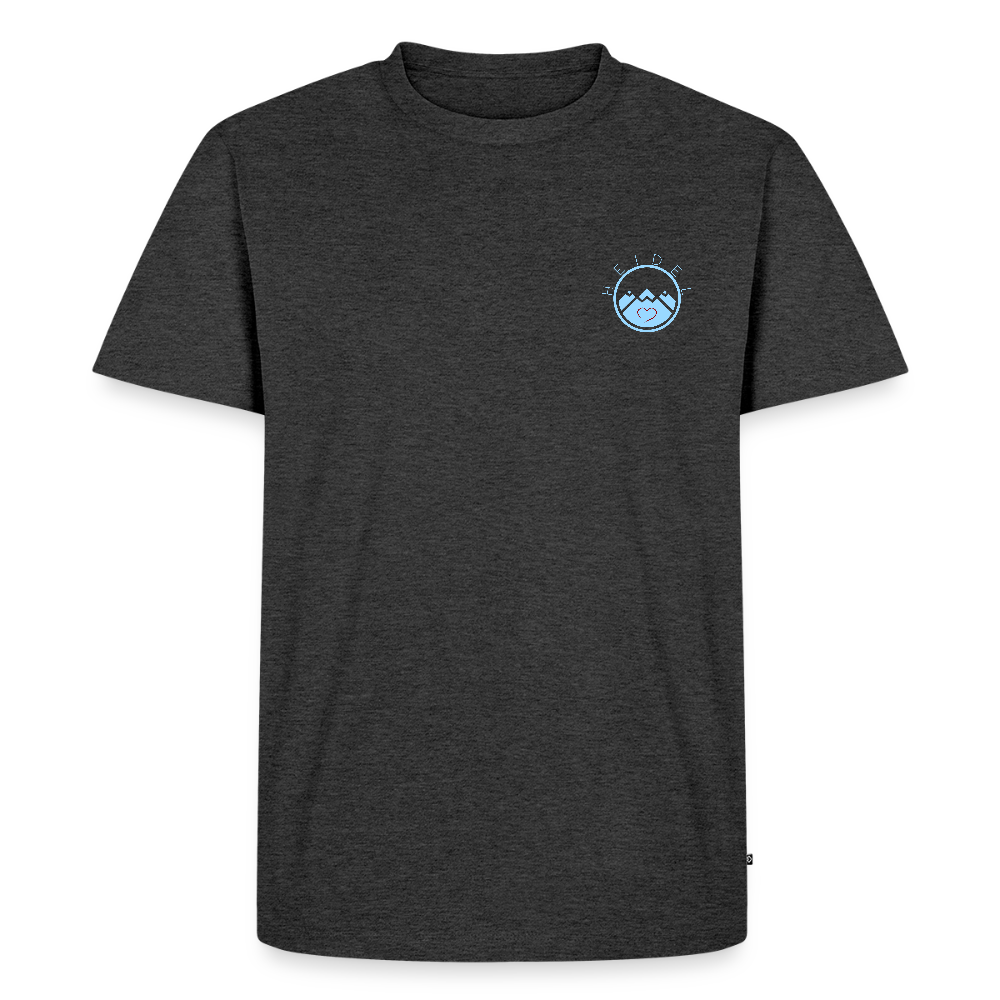 HERREN ORGANIC SHIRT - HEIDELBERGER SCHLOSS (DESIGN HINTEN) DARK - Anthrazit meliert