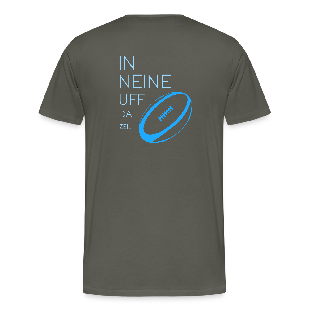 HERREN ORGANIC SHIRT - IN NEINE UFF DA ZEIL RUGBY DARK - Asphalt