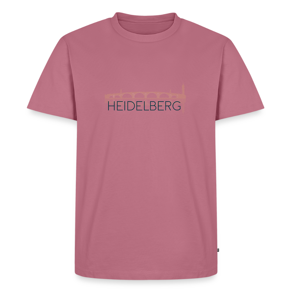 HERREN ORGANIC SHIRT - ALTE BRÜCKE HEIDELBERG TRANSPARENT - Mauve