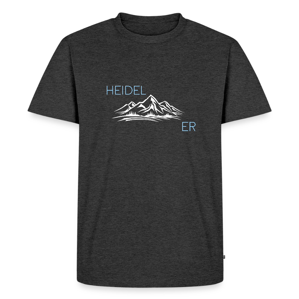 HERREN ORGANIC- HEIDEL(BERG)ER T-SHIRT DARK - Anthrazit meliert