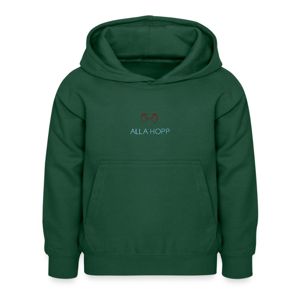 KINDER PREMIUM HOODIE - ALLA HOPP DARK - Flaschengrün