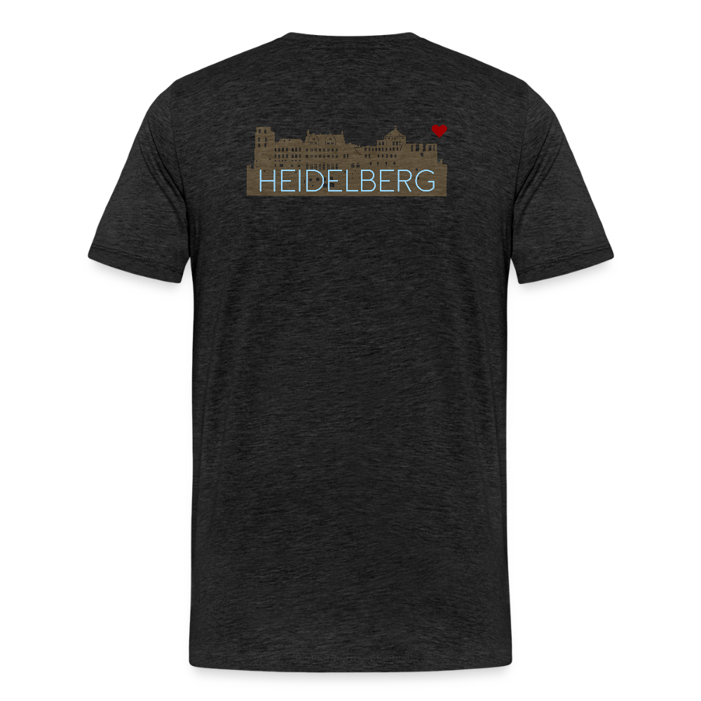 HERREN ORGANIC SHIRT - HEIDELBERGER SCHLOSS (DESIGN HINTEN) DARK - Anthrazit