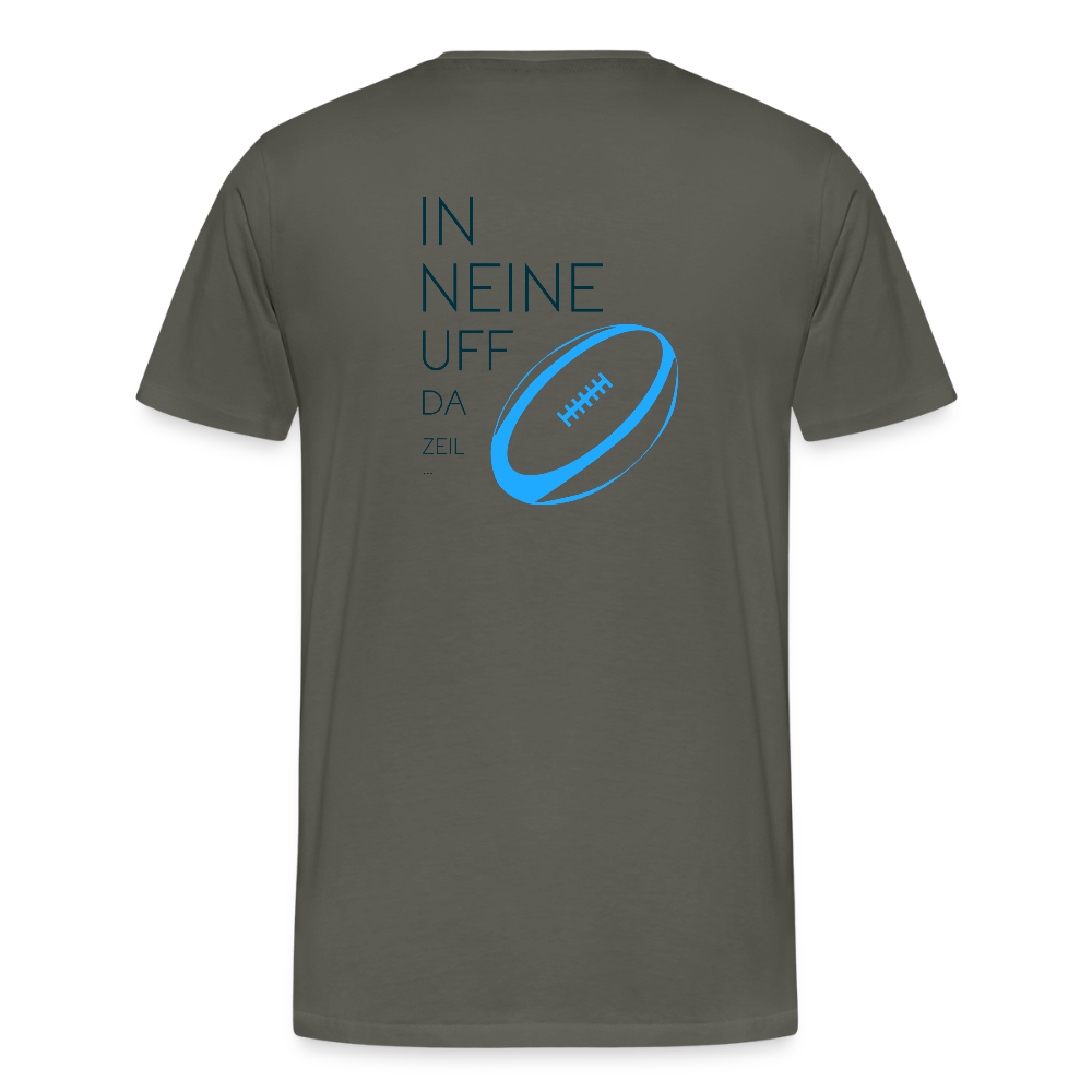 HERREN ORGANIC SHIRT - IN NEINE UFF DA ZEIL RUGBY TRANSPARENT - Asphalt