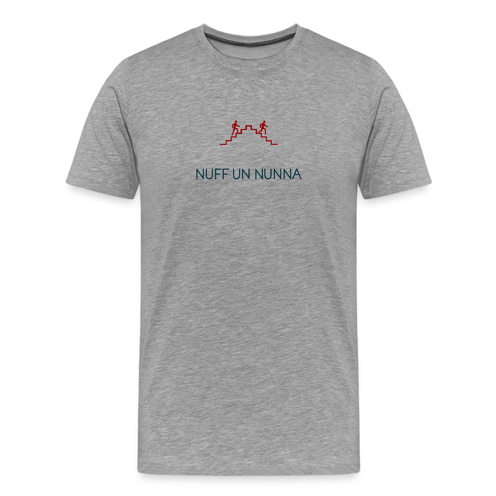 HERREN ORGANIC SHIRT - NUFF UN NUNNA TRANSPARENT - Grau meliert